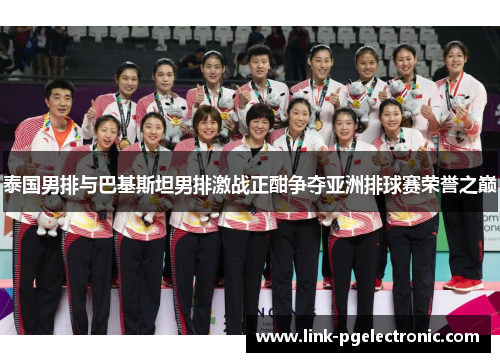 泰国男排与巴基斯坦男排激战正酣争夺亚洲排球赛荣誉之巅